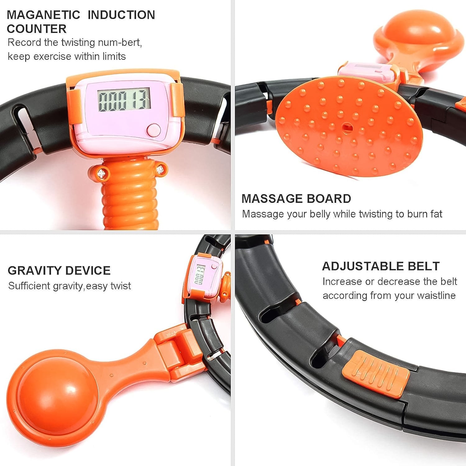 JKSH Smart Hula Hoop with 360° Auto-Spinning Ball JKSH Smart Hula Hoop with 360° Auto-Spinning Ball